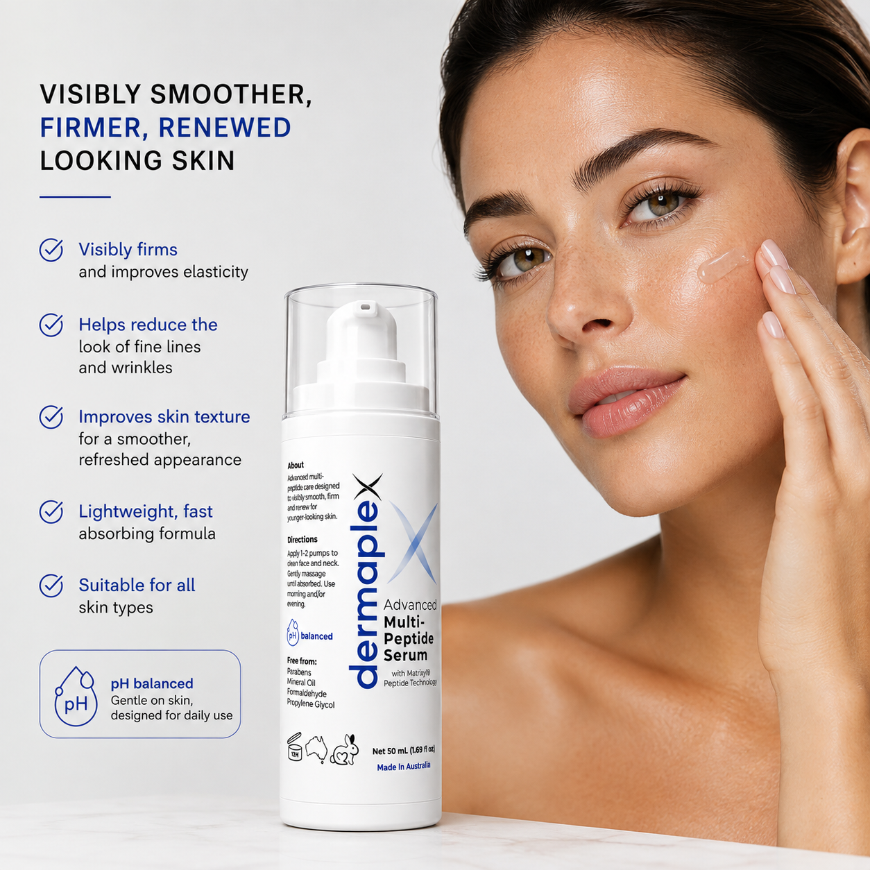 Dermaplex Advanced Multi-Peptide Serum – Firming & Wrinkle Care | 50mL